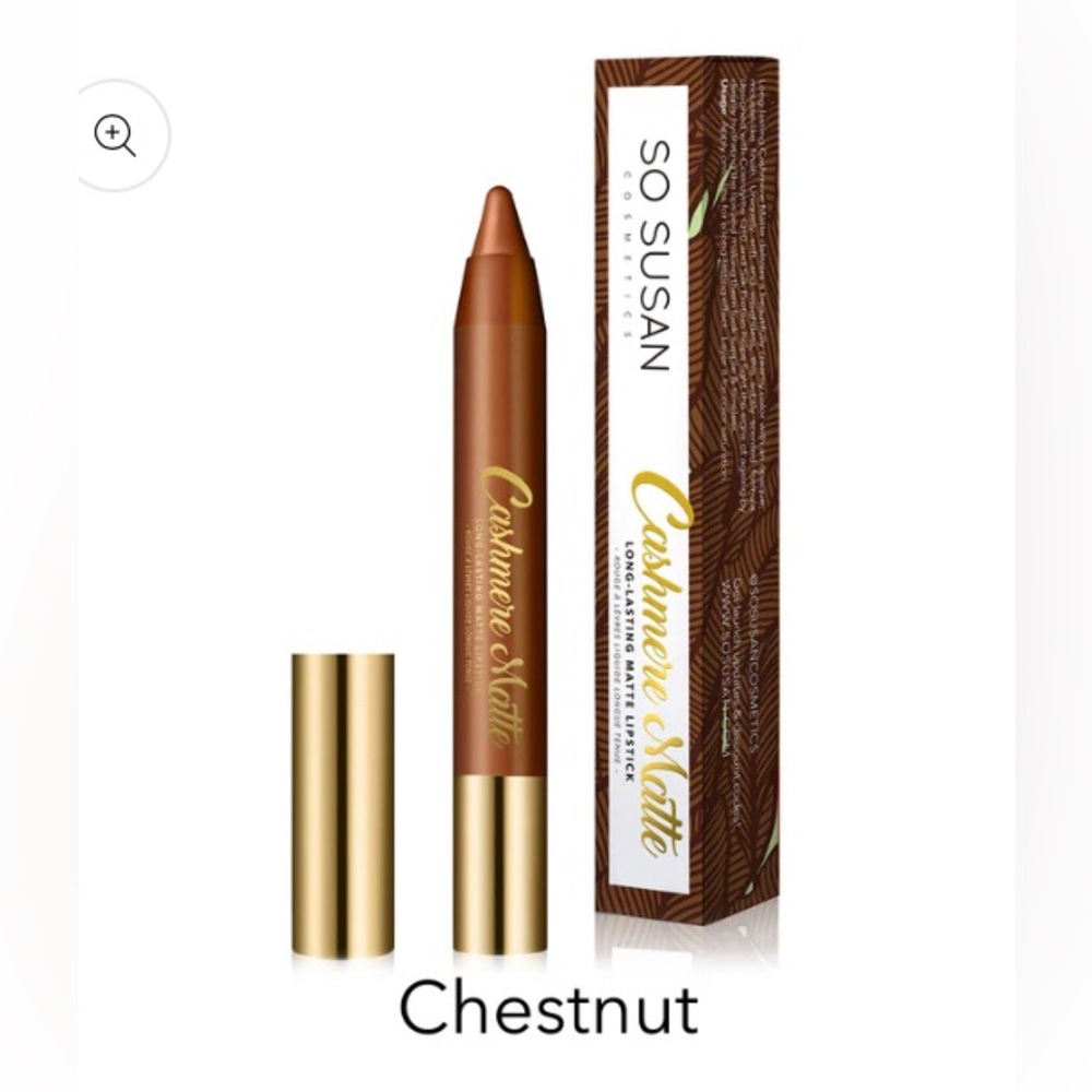 SO SUSAN COSMETICS Cashmere Matte - Long-Lasting Matte Lipstick in Chestnut